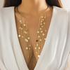 Exaggerated Long Fringed Open Collar Necklace for Women