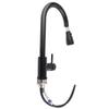 G3/8 Black Hot and Cold Water Tap Pull?Out Telescopic Sink Faucet for Kitchen Home Bathroom