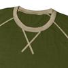 Men’s Short Sleeve Crew Neck T Shirt Basic Trim Casual Raglan Tee Comfortable Fit Top for Everyday Wear