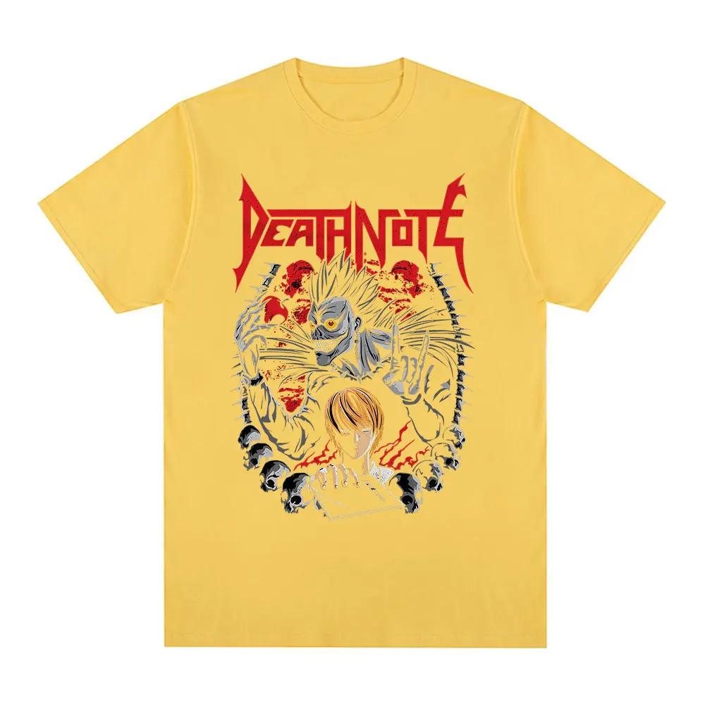Anime Death Note Ryuk Yagami Light T Shirt Unisex Women Clothing Cotton Oversized Tshirt Fashion Vintage Short Sleeve Tshirts