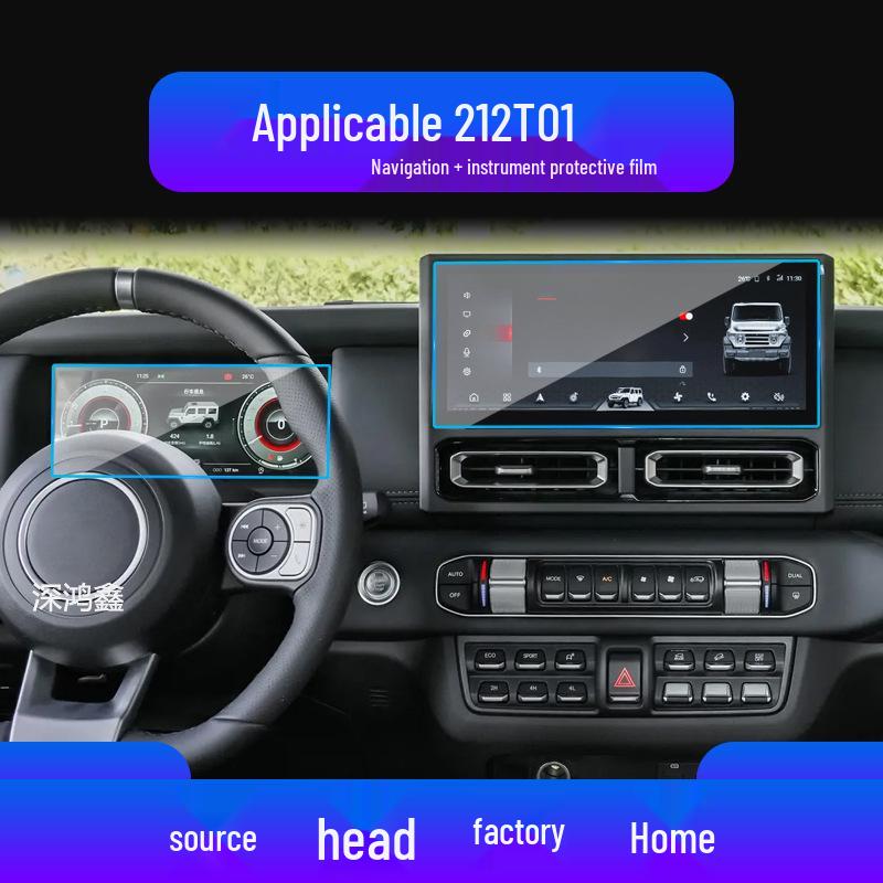 BAIC EC5 Navigation Screen Protector: Fits 25 Models, Tempered Film for EU5Plus Central Control