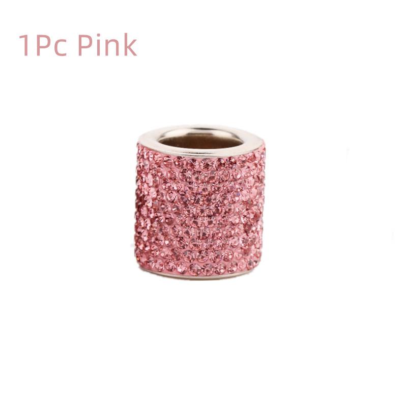 2 Pezzi Moda Collari Poggiatesta Auto Anelli Decorativi Interni Auto Anelli Bling Cromo Strass Accessori Sedile Veicolo