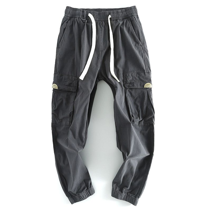 Overplus Order Exported to the United States Outdoor Cattle Goods Clearance Men's Trousers Cargo Casual Pants Drawstring Multi-pockets Pants Fashion