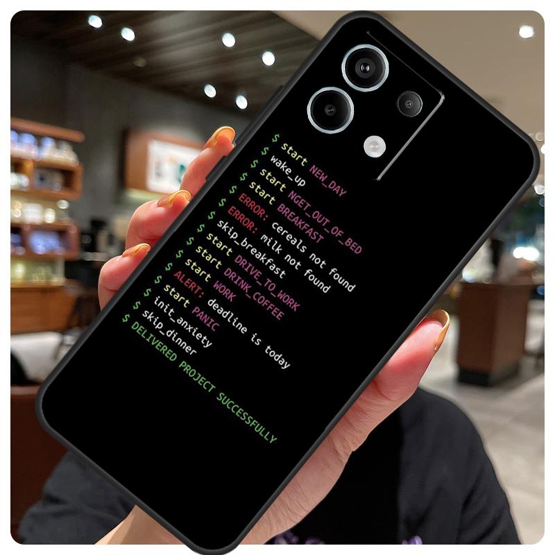 

Programming Languages Case For Xiaomi Redmi Note 14 10 11 12 13 15 Pro Plus Cover For Redmi 15 15C 14C 10C 12C 13C Redmi 15 4G