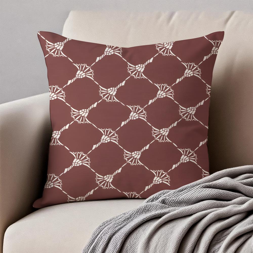 Fashion Luxury vintage JoopIcons Cushion Cover Pillowcase Antidustmite Invisible Zipper Short Plush Sofa Cushion