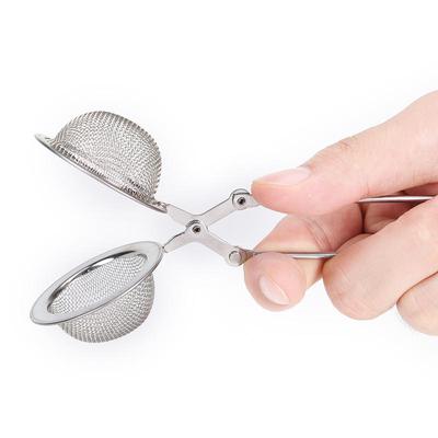 Roestvrijstalen lepel thee-ei filter knijpblaadjes kruidenzeef