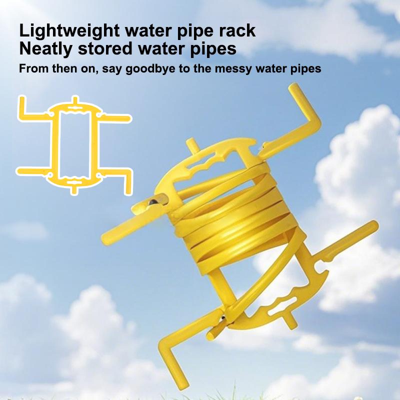Versatile Home Garden Tool: Portable Water Pipe and Electric Wire Storage Rack