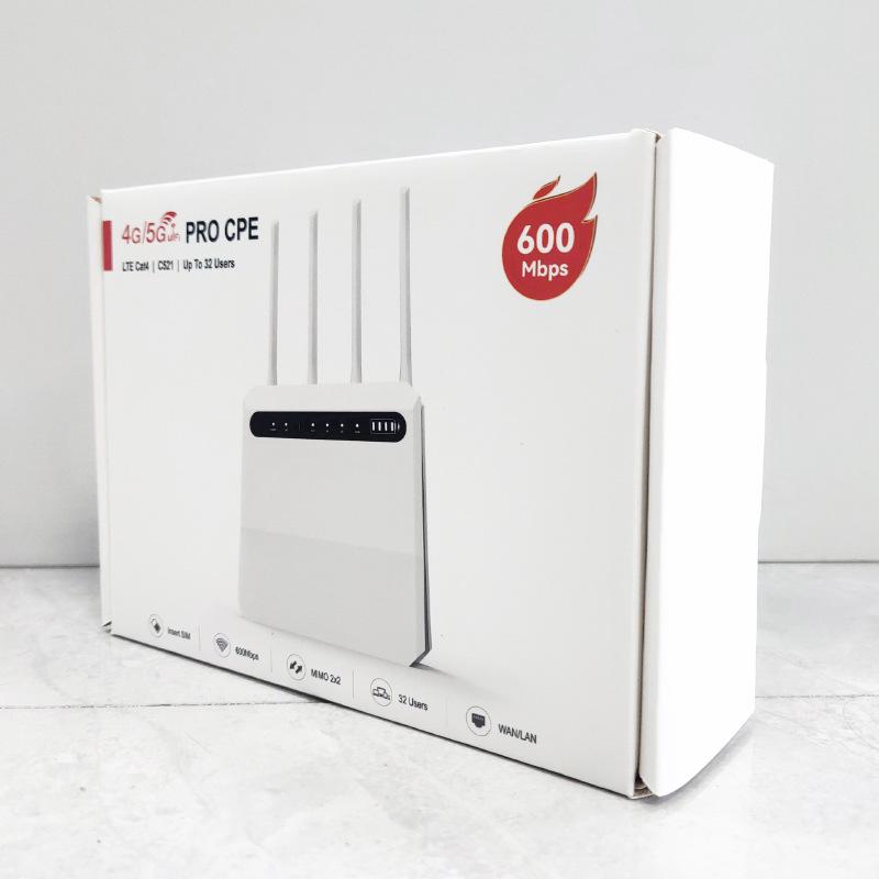 4G LTE Wireless SIM Router with Optional Battery CAT7 for Home Use