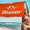 Blaser Logo Microfiber Printed Beach Towel Mountain Climbing Yoga Beach Swimming Running Absorbent Soft Towel