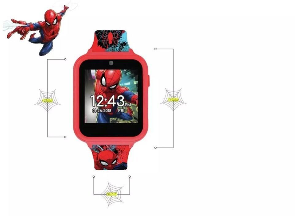 Disney Spiderman Digitaluhr, mehrfarbiges Silikonarmband, Kinder (SPD4588)