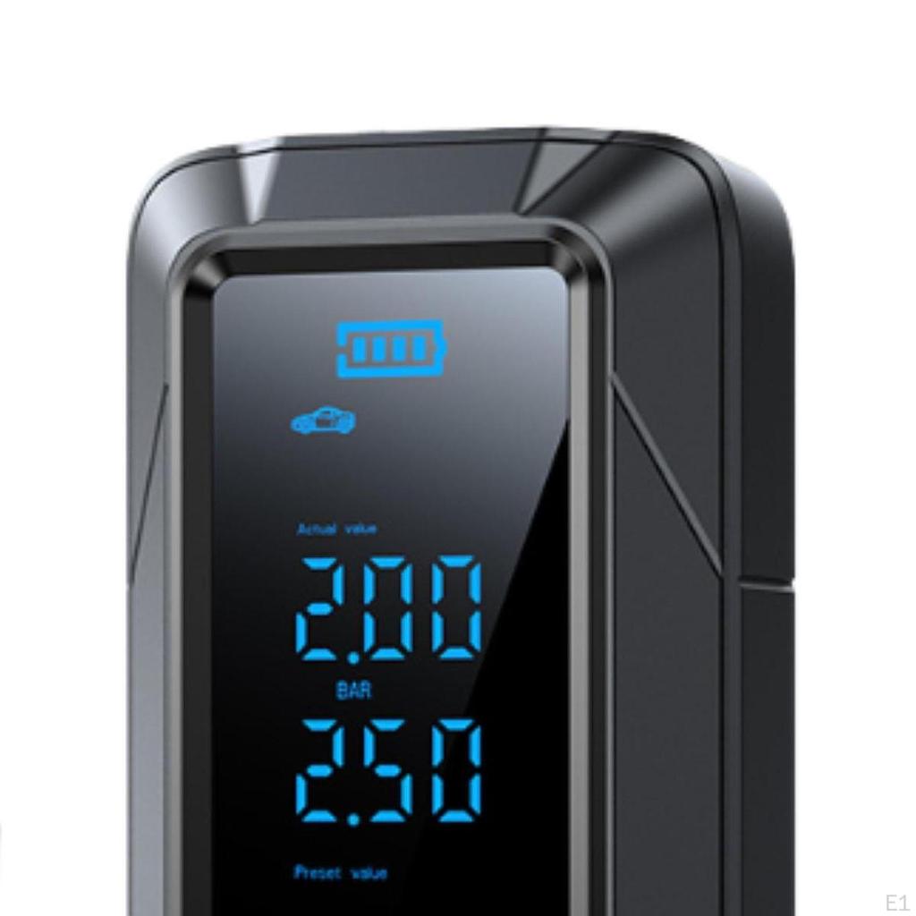 Tire Inflator Portable Air Compressor with Digital Pressure Gauge for Motorcycle