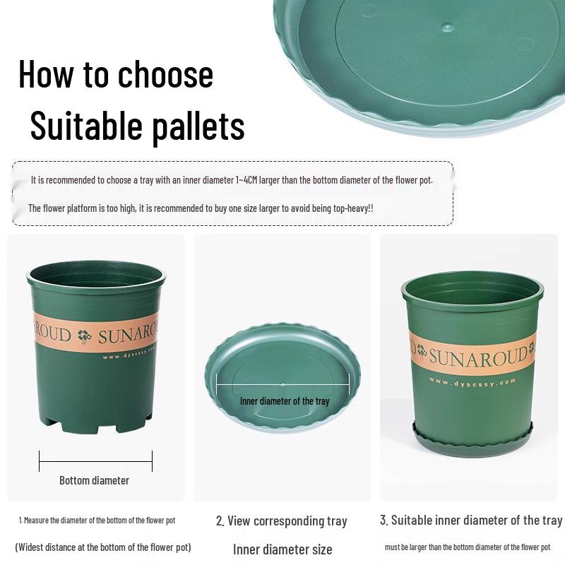 Thickened Round Plastic Flower Pot Water Collection Tray