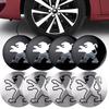 4PCS 56MM Car Styling Wheel Center Hubcap Stickers Decor Accessories For PEUGEOT 107 206 207 208 307 308 508 2008 3008 4008 5008U