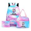 3Pcs/set Anime Demon Hunters Printed Backpack with Shoulder Bag Pengcil Case for Teenager Large Capacity Waterproof Bookbag Back To School Gift