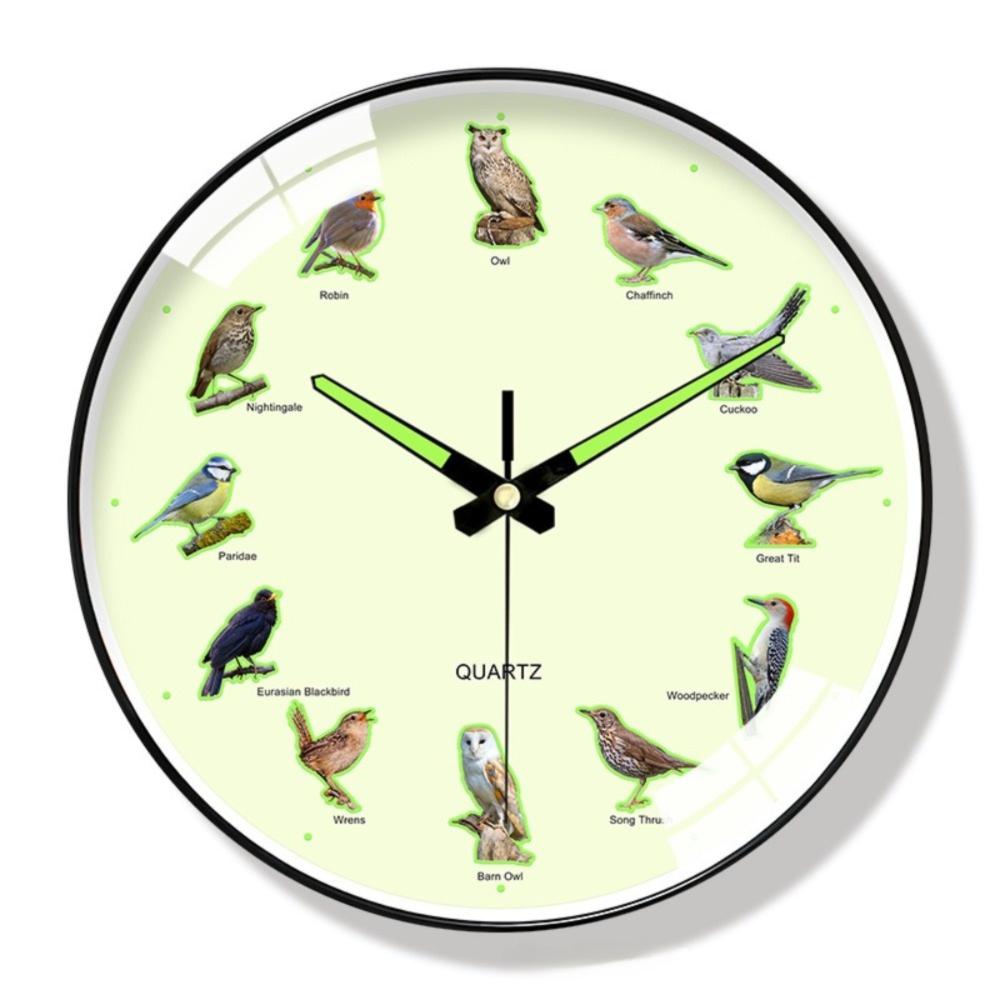 Easy To Read Wall Hanging Clock 8 Inch Home Decor Clock Creative Round Wall Clock for Office