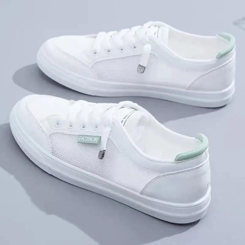 Fashion Little White Shoes Women's Spring/Summer New Mesh Shoes Breathable Mesh Versatile Thin Casual Thick Sole Shoe
