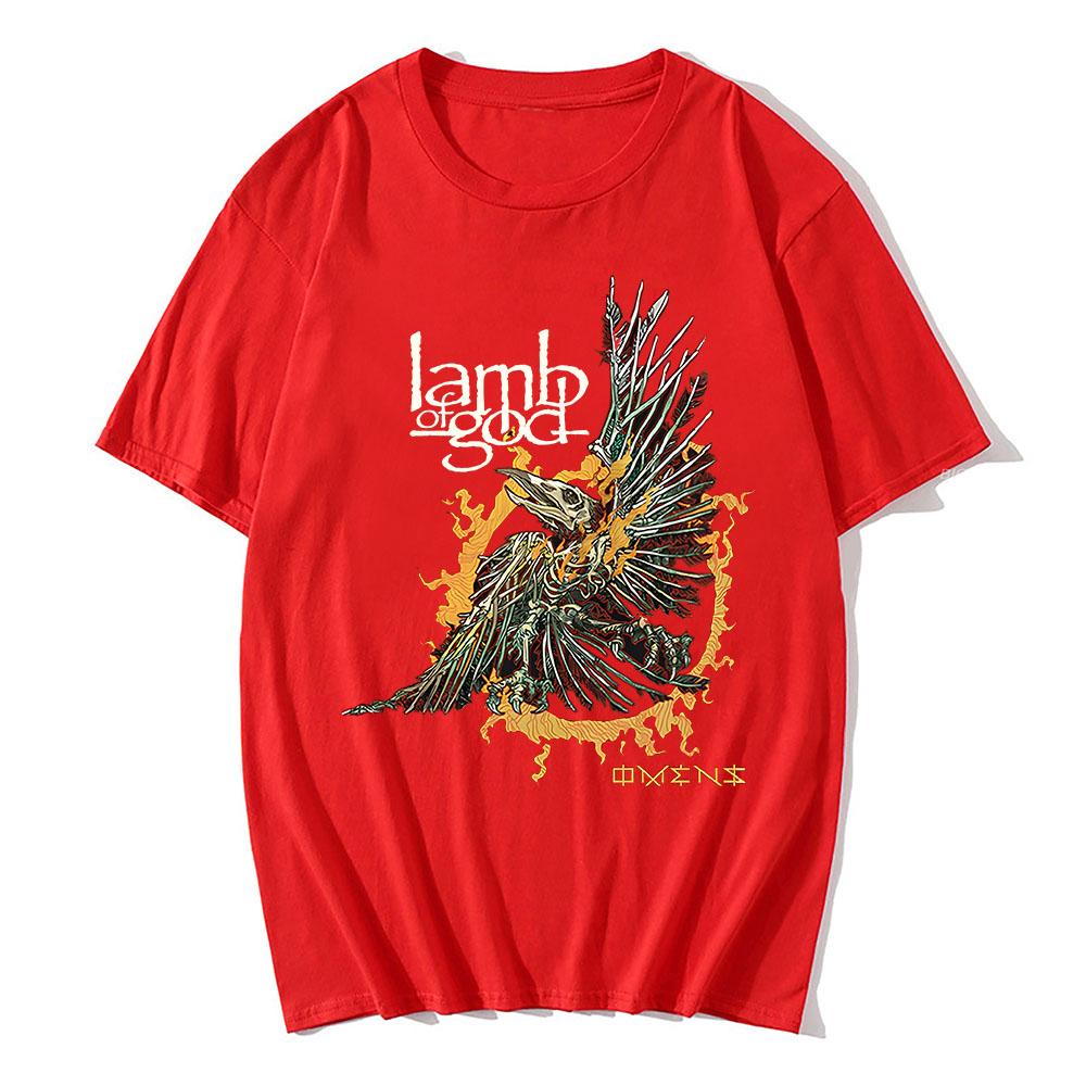 Unisex Streetwear Band Lamb of God Graphic Tshirt Heavy Unisextal Cotton Soft Tshirts for UnisexWomen Hip Hop Fashion Printing Tees