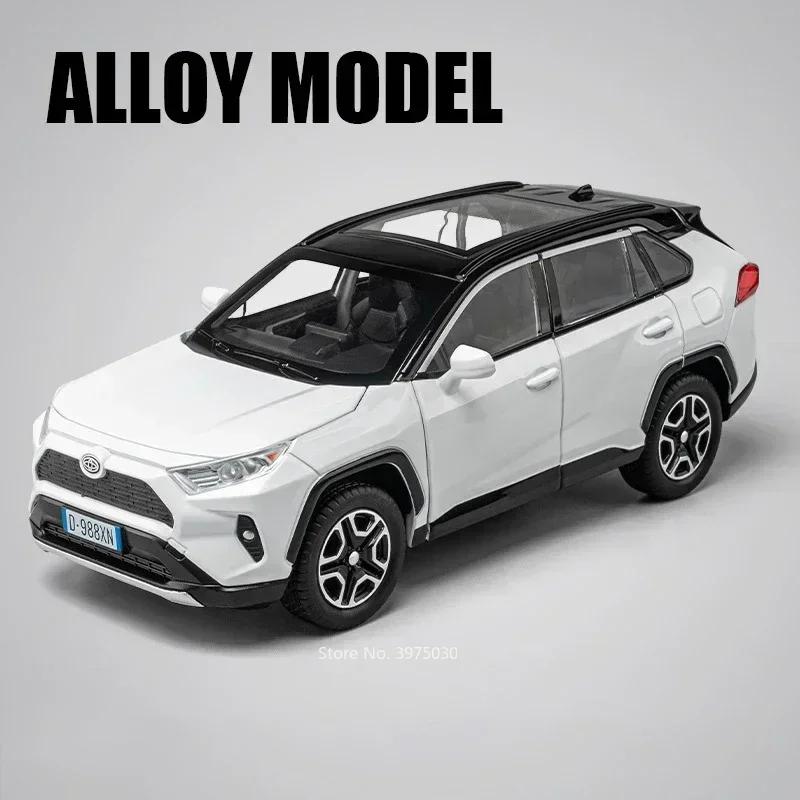 

1:22 Alloy Rolls Royce Wraith RAV4 Cars Models Toys Doors Opened Sound Light Miniature Vehicles Model Children Collection Gifts