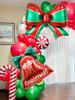 2pcs Christmas Balloon, Bow and Bell Foil Balloon, Christmas Gift Decoration, Bow Theme Party Decoration, Christmas Gift
