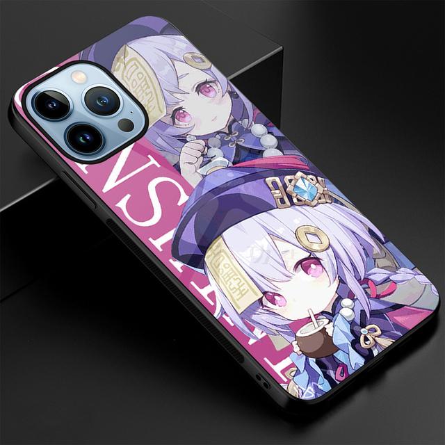 

Чохол для телефону Genshin Impact для Iphone 14 13 11 12 Pro Max Mini Xs Xr X 7 8 6s Plus Se 2022 Загартоване скло кришка Аніме Coque Capa For iPhone 14 Pro