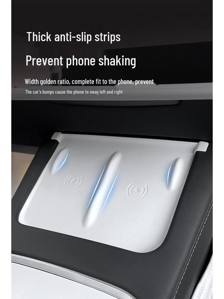 Model 3/Y Wireless Charging Silicone Non-slip Pad for Center Console