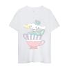 MINISO Cinnamoroll T Shirt Men Couple Combination Clothes Short Sleeve Collar Fashion Woman Cotton