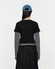 THEMUSEUMVISITOR Heart Spray Printed Layered Long Sleeve (Black)