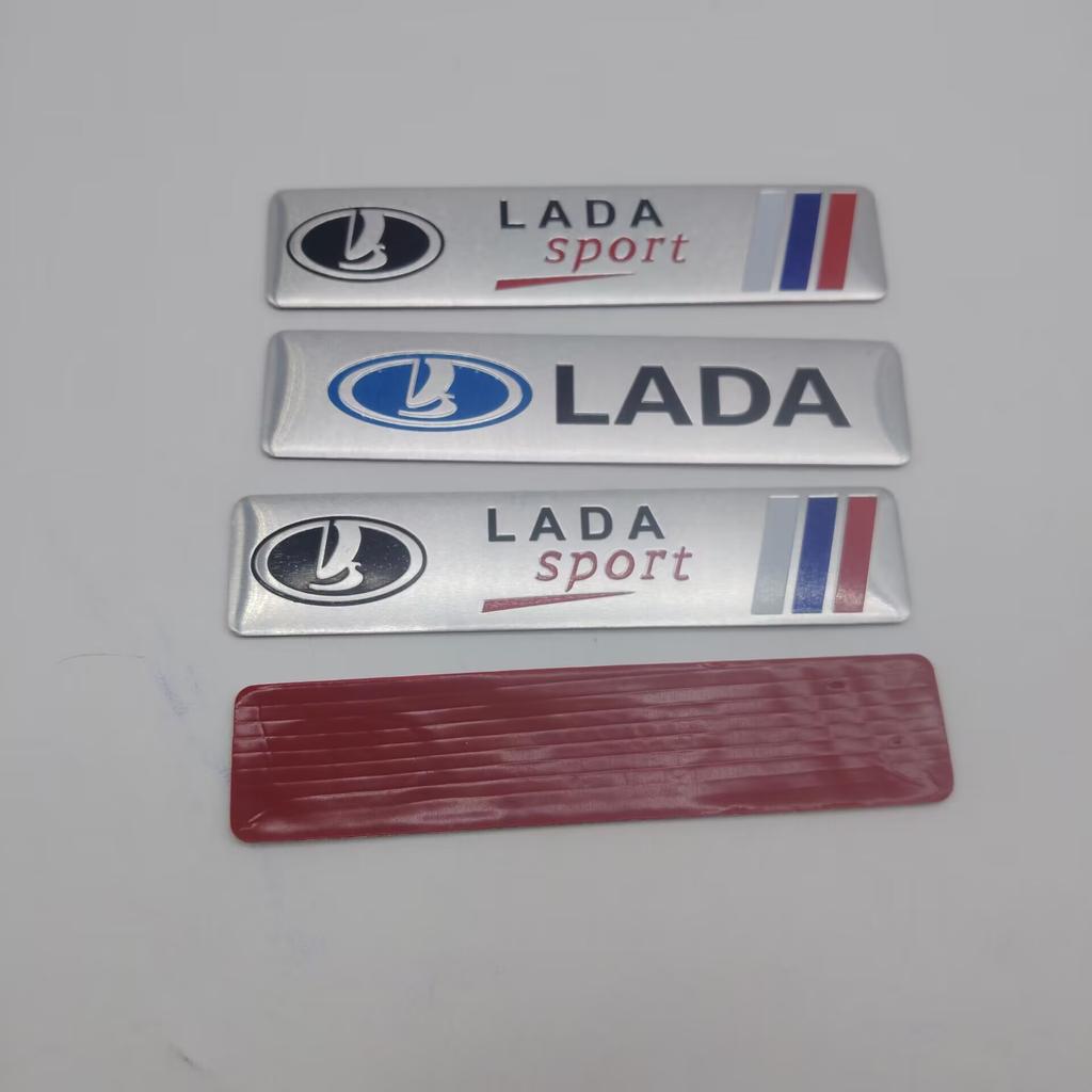 1 Stück Aluminium Auto Emblem Abzeichen Heckklappen Aufkleber Passend für Lada 2107 Samara Largus Vesta Priora Niva Granta Kalina 2106