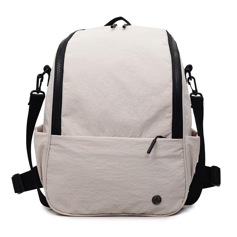 

Легкий и складной рюкзак на два плеча, Повседневный для улицы, Водонепроницаемый рюкзак большой вместимости, Универсальный дорожный школьный рюкзак One Size бежевый