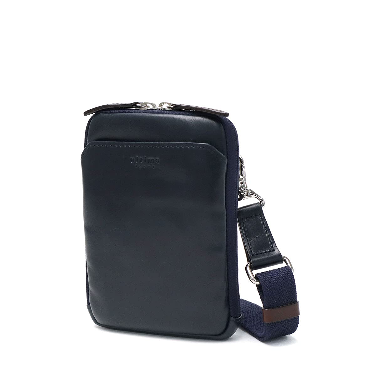 

Shoulder Bag Genuine Leather Mini Size Shoulder Belt Detachable Libero 77681 Navy [Ultima Tokyo] Men s Темно-синій