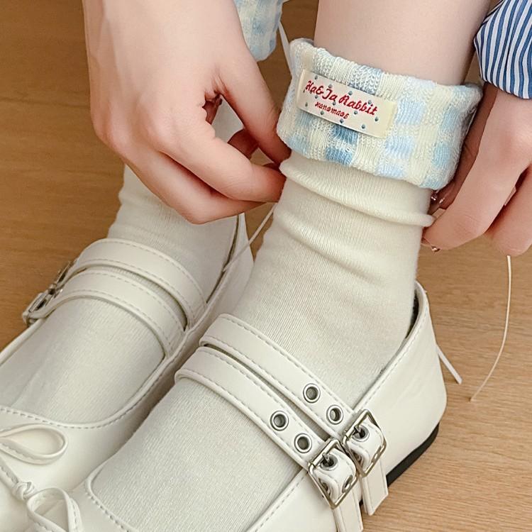 

Female Spring Bow Lace Lace Lovely Long Tube Pile Pile Cotton Socks 1 pair