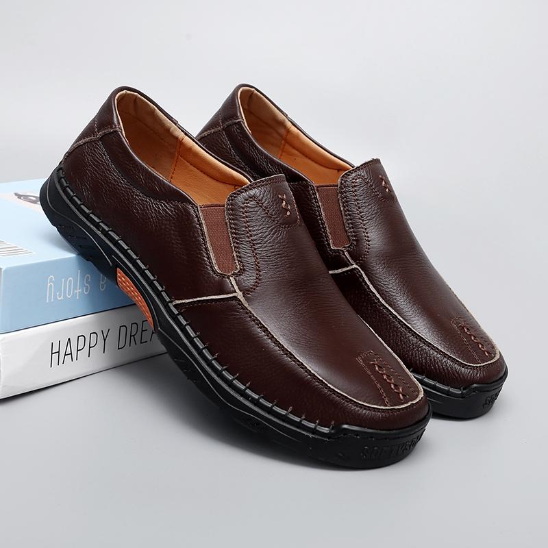 Luxury Brand Men Casual Shoes Lightweight Breathable Sneakers Male Walking Shoes Fashion Handsewn Casual Shoes Big Szie 38-47