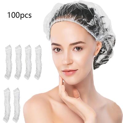 100 Gorros de Ducha Desechables Para Baño, Tratamiento Capilar, Acondicionamiento