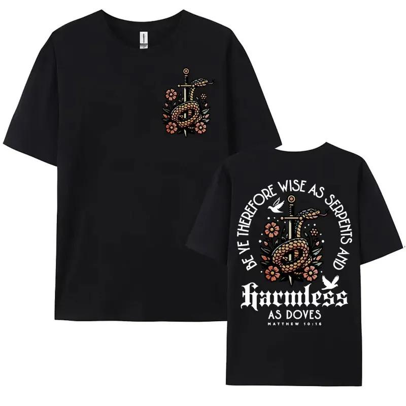 Mens Harajuku Christian Aesthetic T-shirt Bible Verse Religious Faithful Apparel Y2k T Shirts Man Women Casual Oversized T Shirt