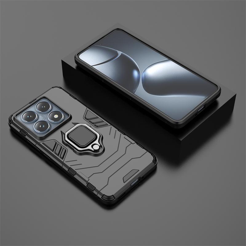 

Для Xiaomi 14T Pro противоударные бронированные чехлы для Xiaomi Mi 14T 14 T Pro 13T 12T 11T Pro магнитный кронштейн жесткий ПК силиконовый защитный чехол для телефона задняя крышка For xiaomi 14T Pro чёрный