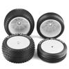 Remote Control Off Road Car White 82&87mm Tires 4pcs Replacement for XRAY XB2 Serpent SRX2 SRX4 Traxs Bandit Tekno