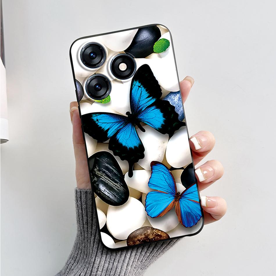 For Tecno Spark 10 Pro Case 2023 Fashion Marble Silicone Black Soft Covers For Tecno Spark 10C Spark10 Pro KI7 KI5q KI5k Bumper