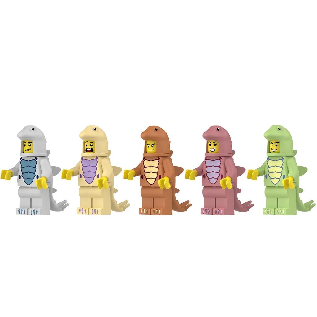 Dinosaurie Värld Monteringsleksak Byggklossar Minifigurer