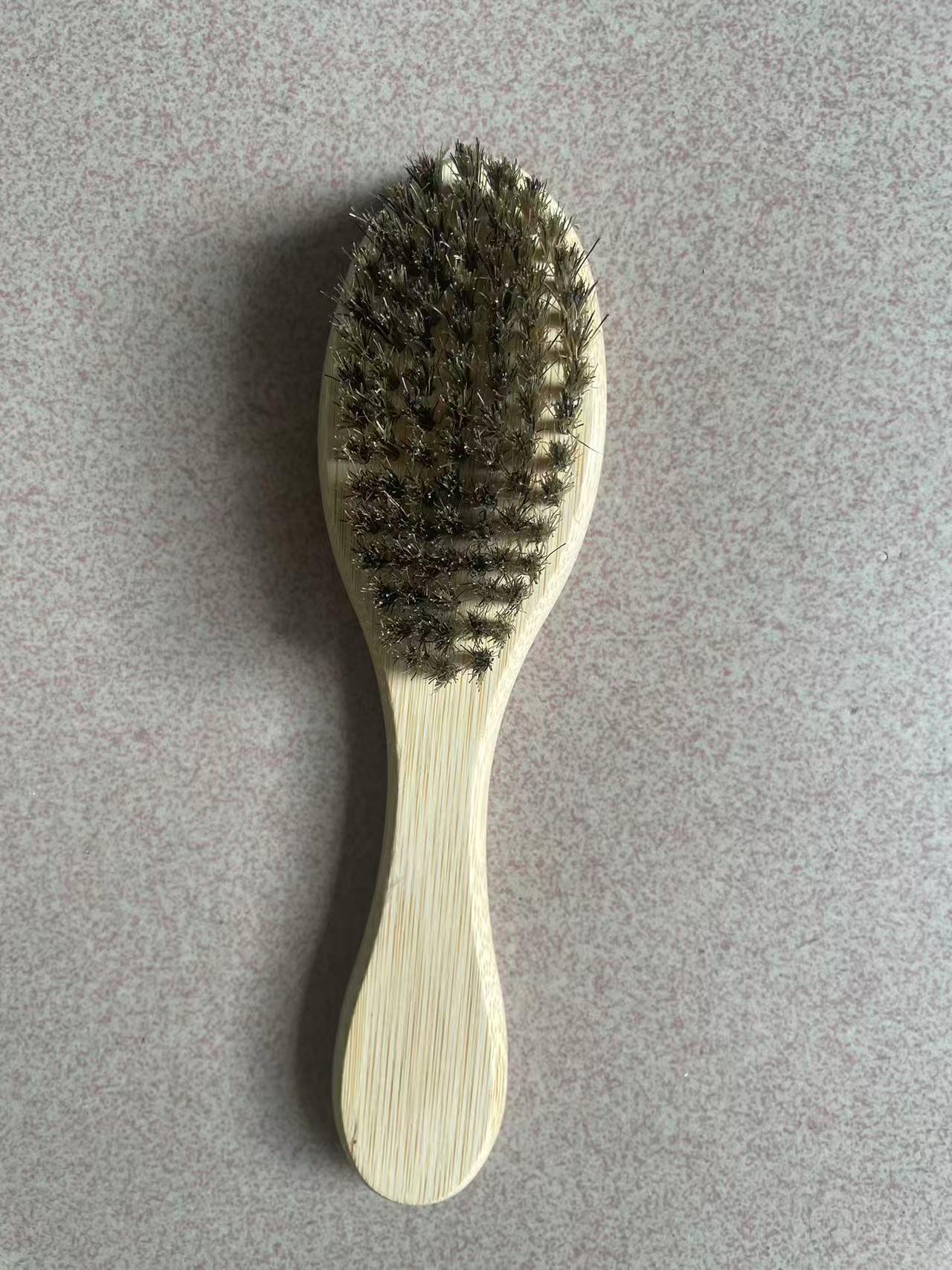 Men s Boar Bristle Beard & Hair Styling Brush Combo