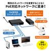 Sanwa Direct PoE Injector, IEEE 802.3af Compatible, Gigabit Support, Up to 100m, with Auto-MDIX, 1 Unit (500-SWH011)