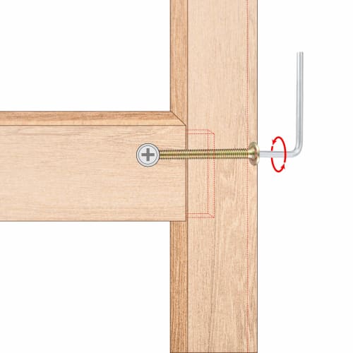 uxcell Furniture Bolt and Nut Set, Hex Socket Head Screws with Nuts for Beds, Headboards, and Chairs, M6x50mm, 5 Sets