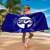 Toalha de Praia Estrela Brilhante do FC Schalke, Secagem Rápida, Fácil de Cuidar, Adequada tanto para Fitness quanto para Férias na Praia, Essencial Esportivo