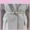 Summer Leather Genuine Girl Slim Waist Belt Metal Buckle Decoration Dresses