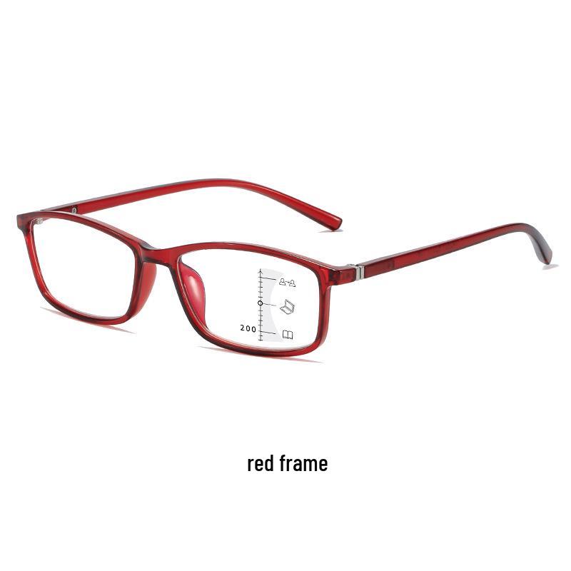 Retro Progressive Multifocal Reading Glasses for Near & Far with Anti-Blue Light, Ideal for Middle-Aged & Elderly