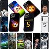 Soft Phone Cover for Xiaomi Redmi 15 9A 9C NFC 7A 9T Note 9 8 7 8T 15c A5 Case Soccer No5 Football Star No 5 Casing