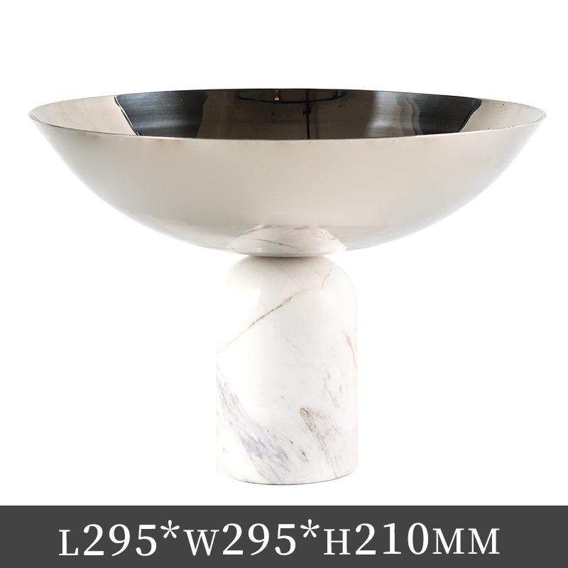 

Nordic Marble Geometric Cylinder Tray: Elegant Desktop Storage for Snacks & Decor