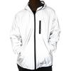 Unisex Reflective Windproof Hooded Jacket: Night Running & Cycling Safety, Plus Size, Bright Silver Fashion.