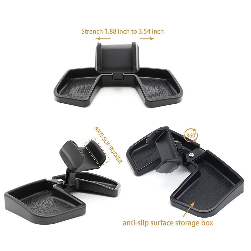 1Pc BLACK Car Dashboard Mobile Phone Bracket Holder Tape Is At the Back