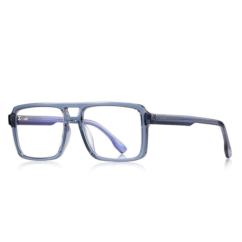

Double Bridges Anti Blue Light Reading Glasses Men Women TR90 Anti Blue Light Leisure Square Presbyopia Eyeglasses 0 +1.75 +2.5 Original Lenses 0