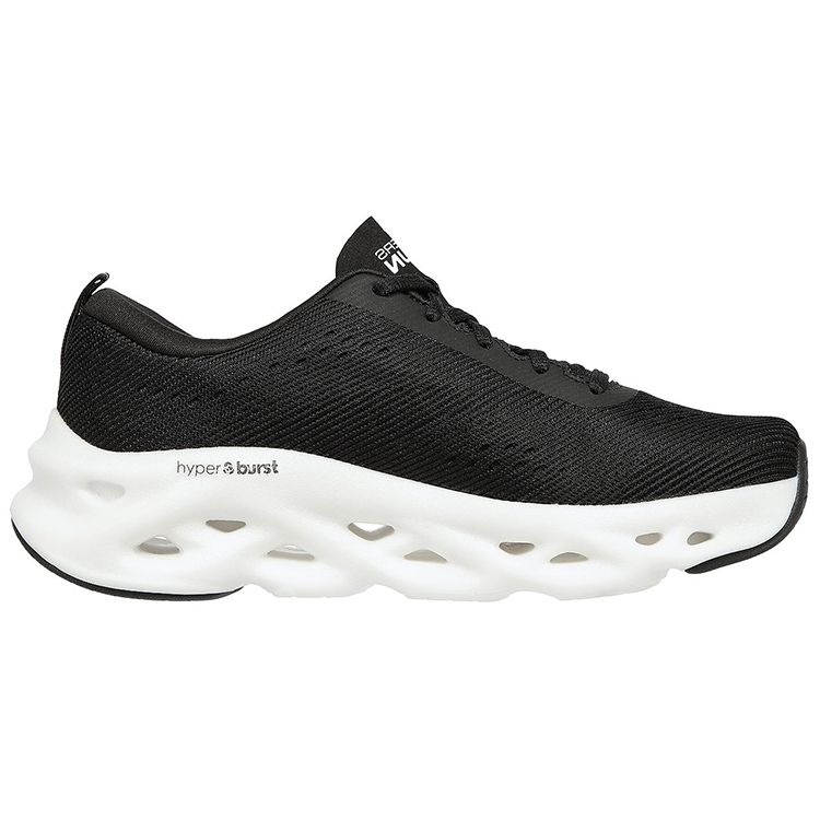 Skechers Glide Step Daily Comfort Cushioning Rebound Low Top Running Shoes Women Running Shoes Black 128791-BKW